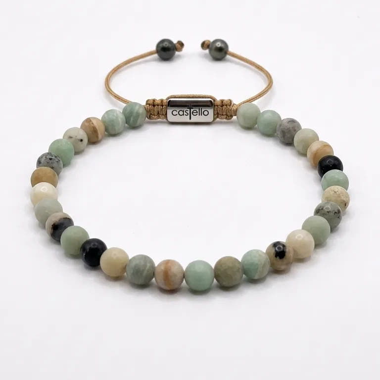Amazonite Bracelet, Water-Resistant · 4mm
