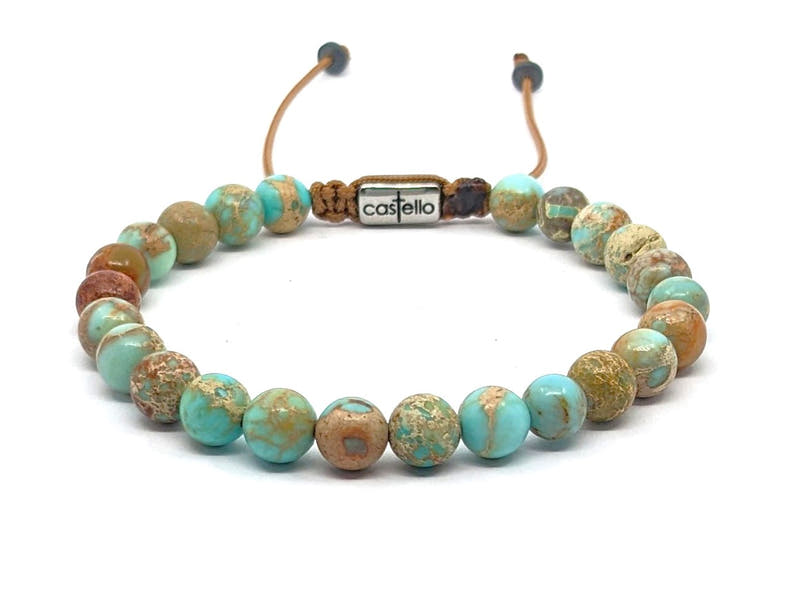 Jasper Turquoise Bracelet · 6mm