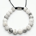 Howlite Boho Bracelet, 10mm | Castello Jewels