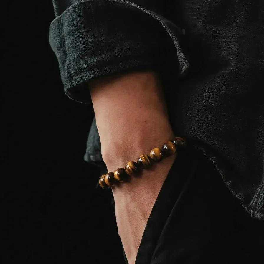 Polished Tiger's Eye Stacking Bracelet · 10mm