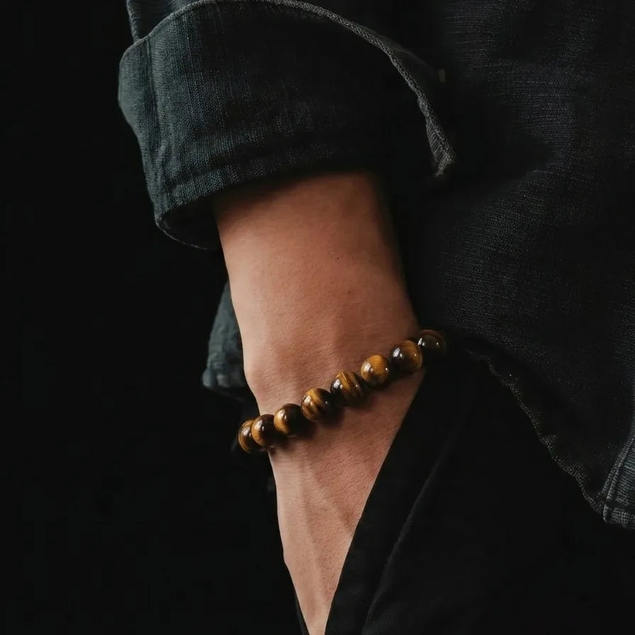 Polished Tiger's Eye Stacking Bracelet · 10mm