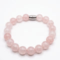 Pink Quartz Beaded Bracelet · 10mm