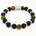 Classic Lava & Tiger's Eye, Timeless Everyday Wear, 10mm | Castello Jewels