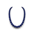 Lapis Lazuli Necklace, Sterling Silver, 10mm | Castello Jewels