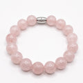 Pink Quartz Boho Bracelet · 12mm