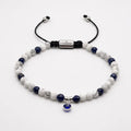 Howlite & Sodalite Evil Eye Bracelet · 4mm