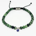 Turquoise Evil Eye Gemstone Bracelet · 4mm