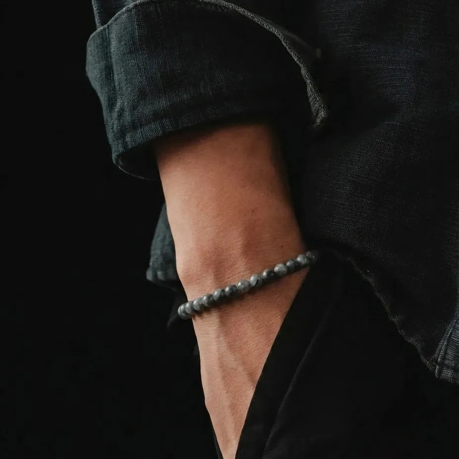 Labradorite Bracelet, 4mm, view 2 | Castello Jewels