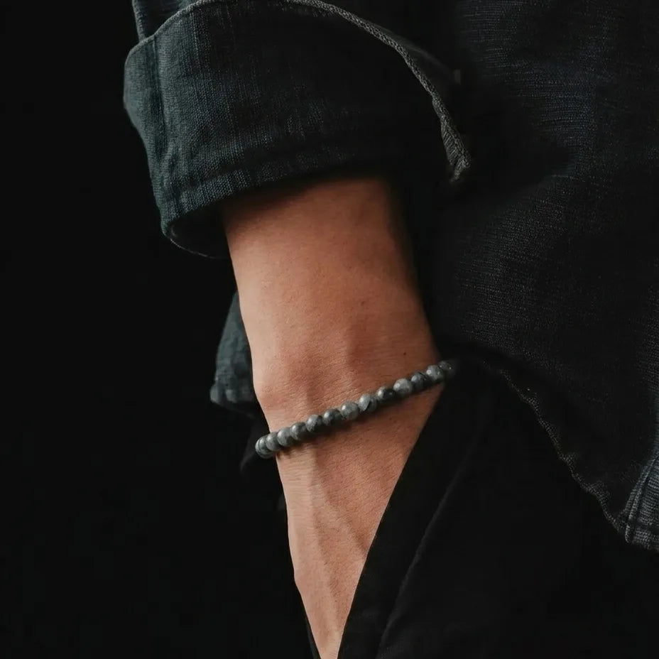 Labradorite Bracelet, 4mm, view 2 | Castello Jewels
