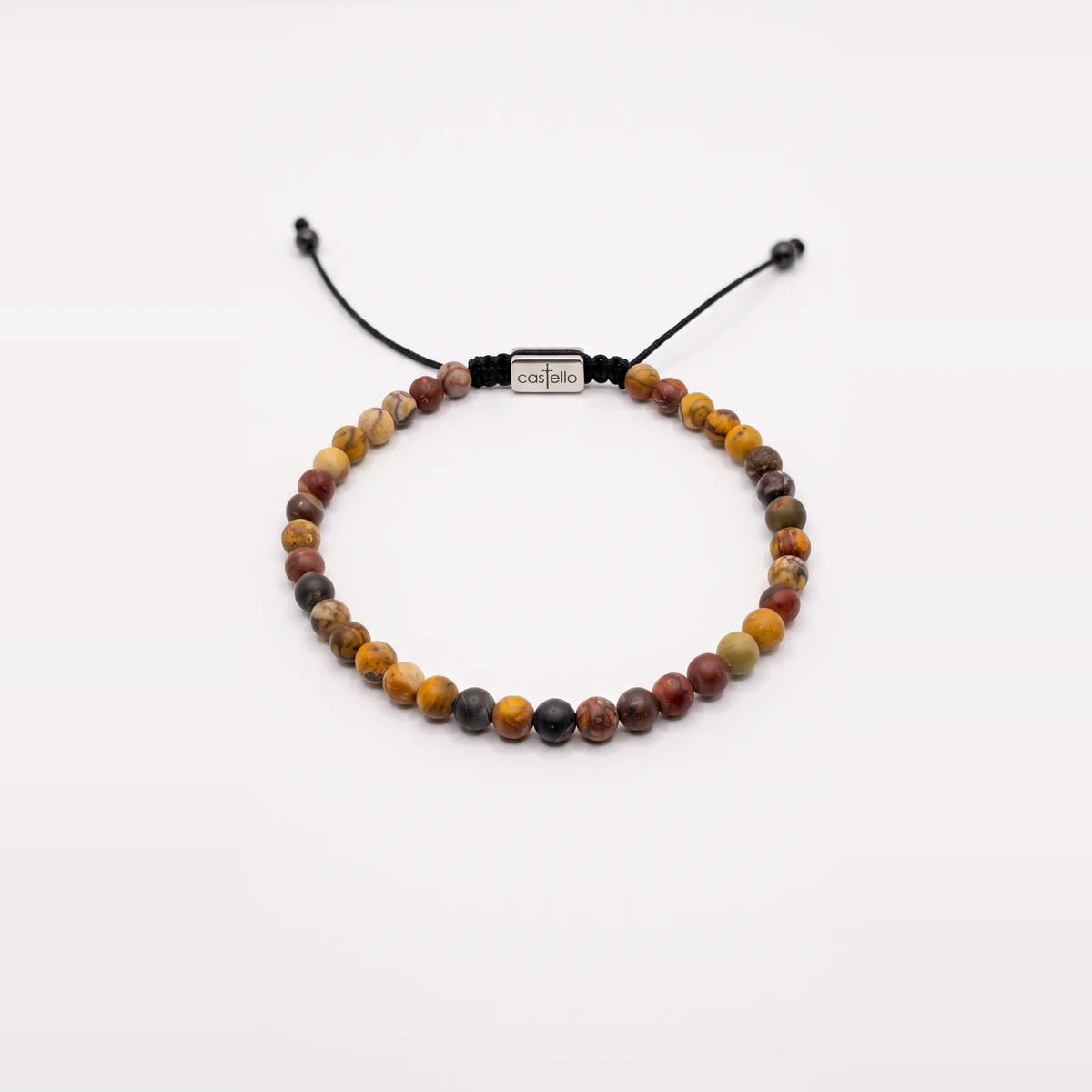 Picasso Jasper Bracelet, 4mm | Castello Jewels