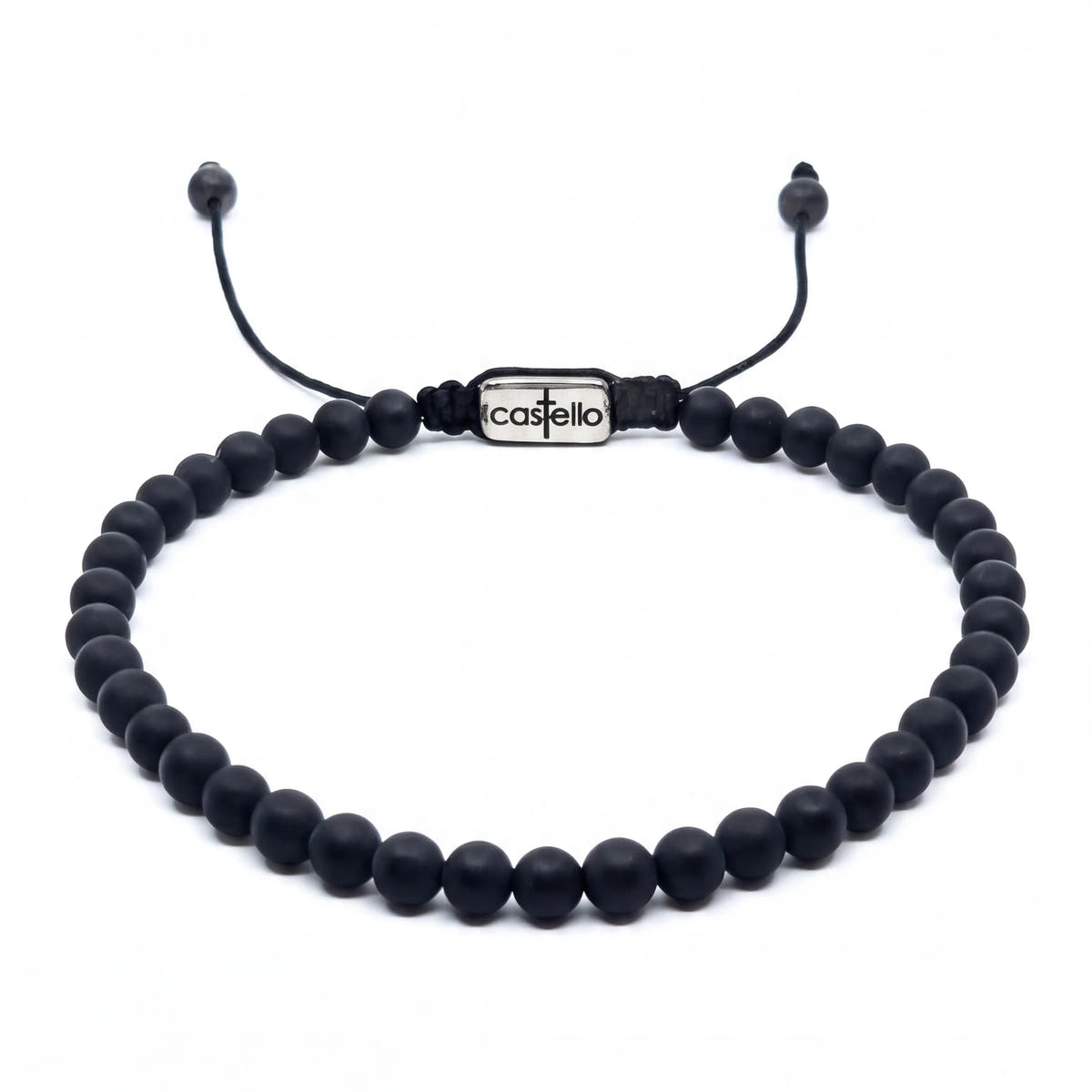 Matte Onyx Bracelet, Waterproof · 4mm