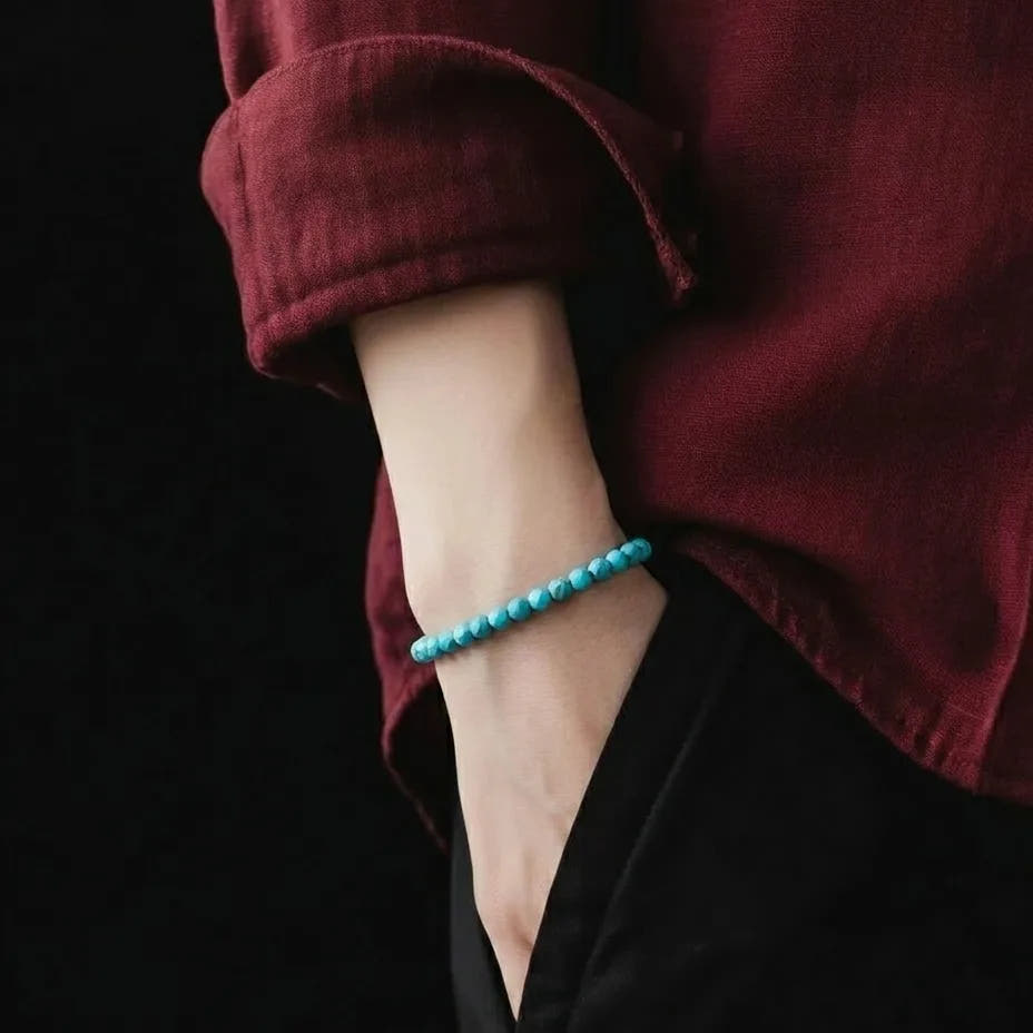 Amazonite Bracelet, Water-Resistant · 4mm