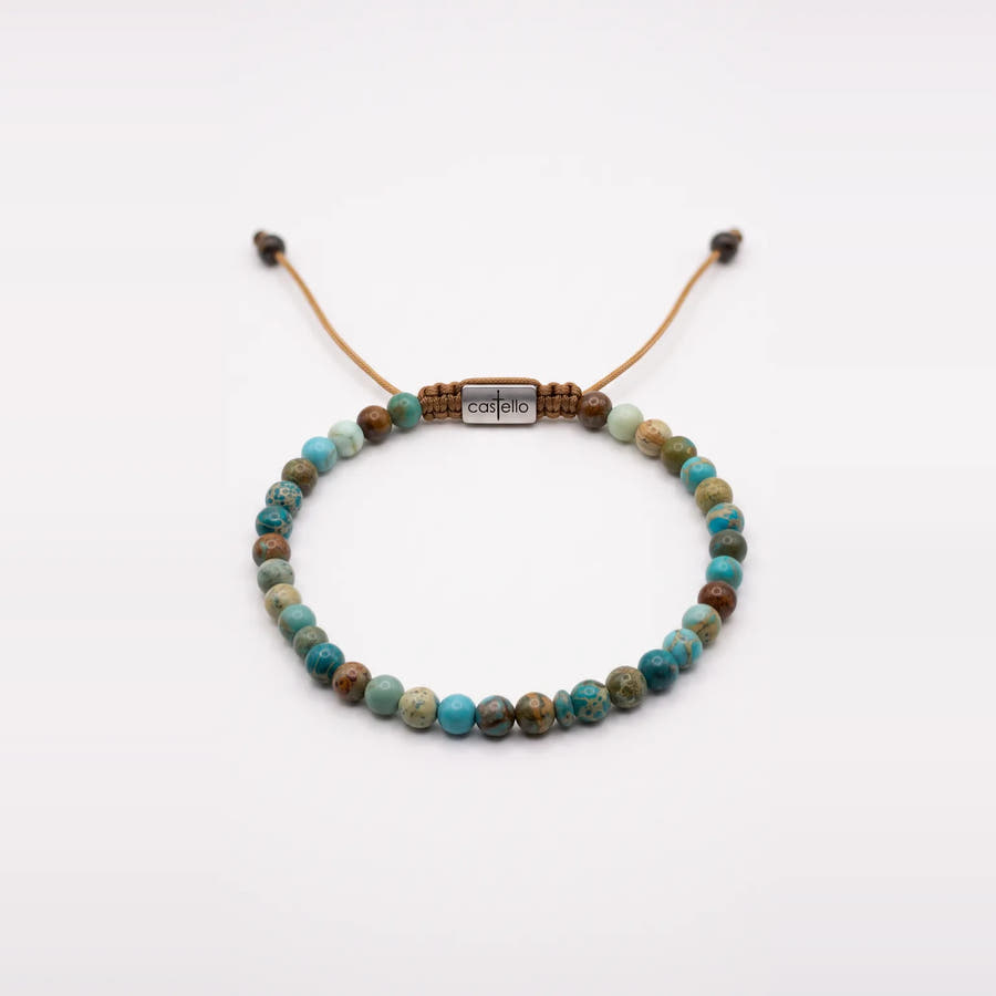 Jasper Turquoise Bracelet · 4mm