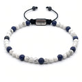 Howlite & Sodalite Bracelet, 4mm | Castello Jewels