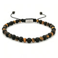 Lava & Tiger's Eye Bracelet, 4mm | Castello Jewels