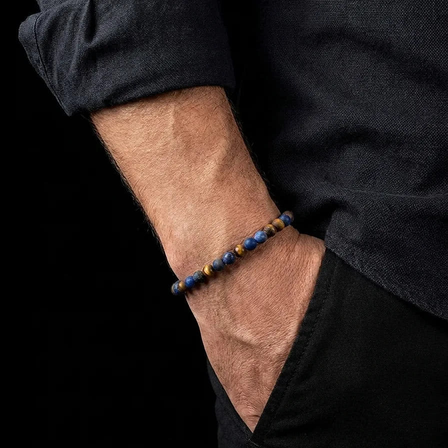Sodalite & Tiger's Eye Stacking Bracelet · 4mm