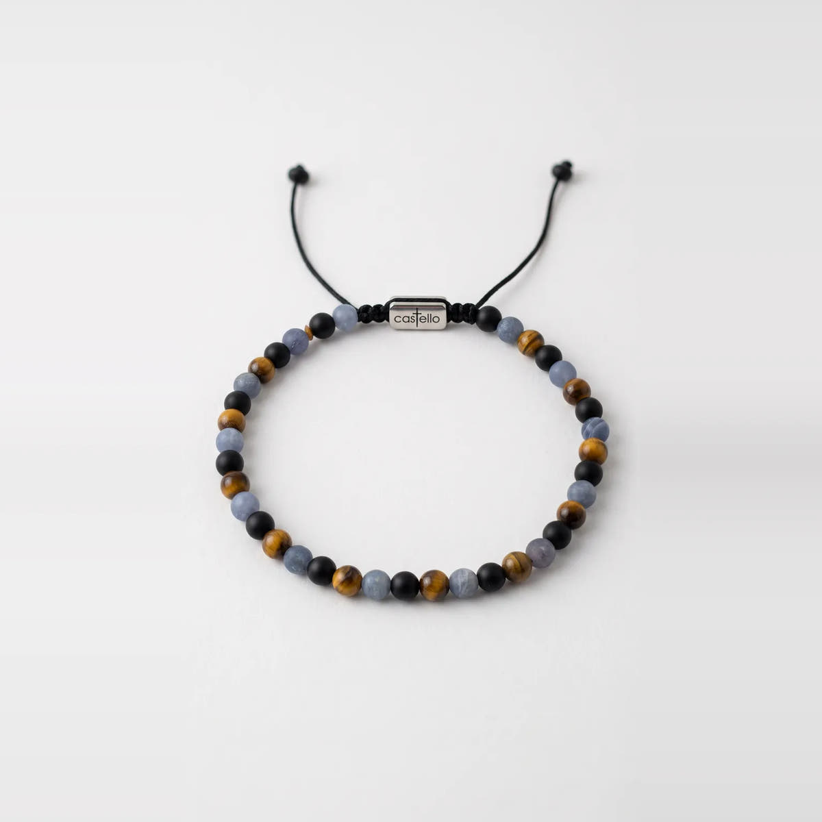 Onyx, Tiger's Eye & Sodalite Bracelet, 4mm | Castello Jewels