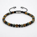 Onyx, African Turquoise & Tiger's Eye Bracelet, 4mm | Castello Jewels