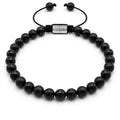 Polished Onyx Men's Bracelet, 4mm | Castello Jewels