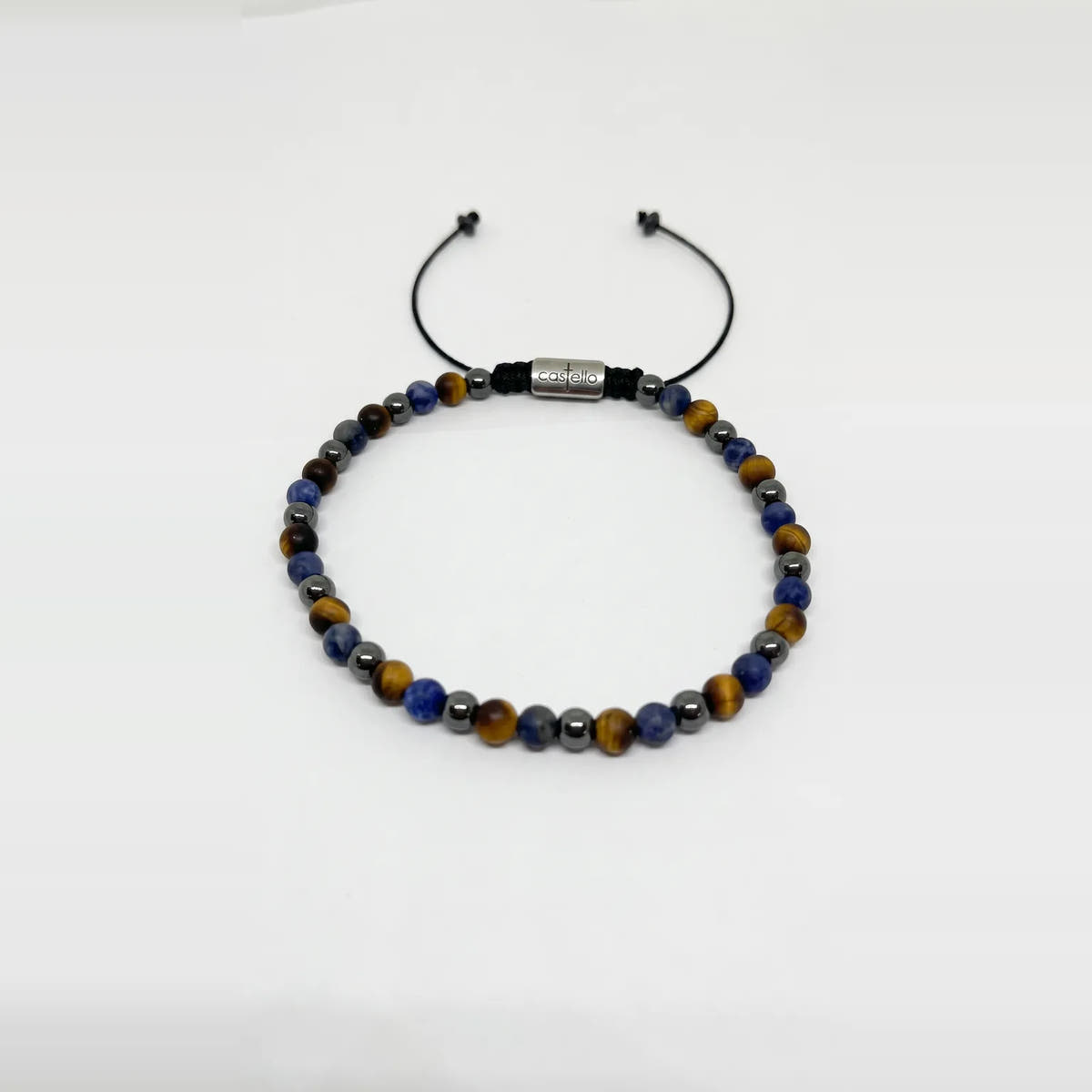 Sodalite, Tiger's Eye & Hematite Bracelet, 4mm | Castello Jewels