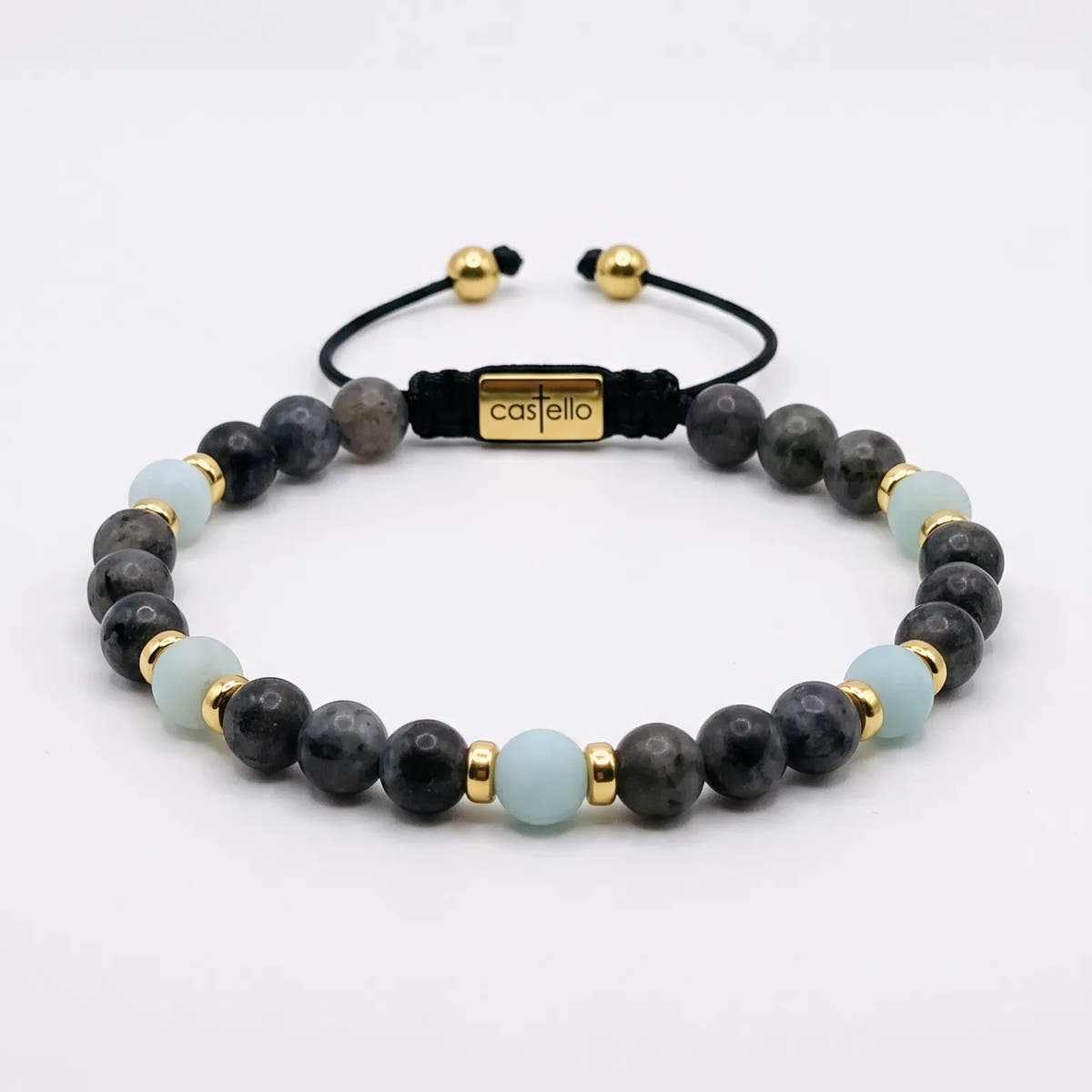Classic Labradorite Bracelet, Timeless Everyday Wear, 4mm | Castello Jewels