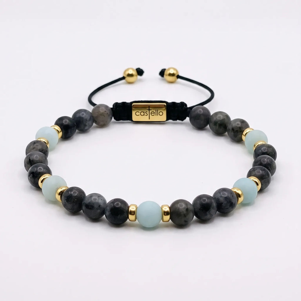 Classic Labradorite Bracelet, Timeless Everyday Wear, 4mm | Castello Jewels