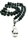 Necklace Glove box, Stainless Steel, Lava stone | Castello Jewels