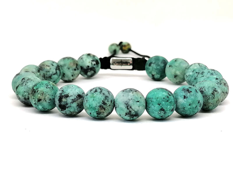 African Turquoise Unisex Bracelet · 10mm