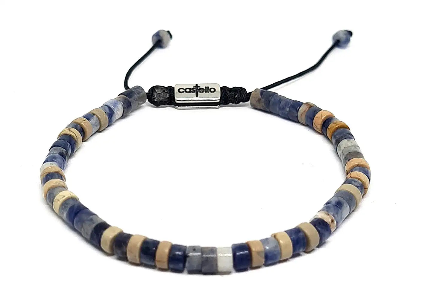 Hand Made Bracelet Sodalite Tube Shape Stones 4*2mm | Castello Jewels