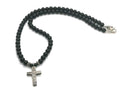 925 silver Beaded Necklace, Onyx stone of 6mm | Castello Jewels