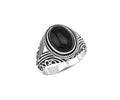 Mens 925 silver ring with Onyx stone | Castello Jewels