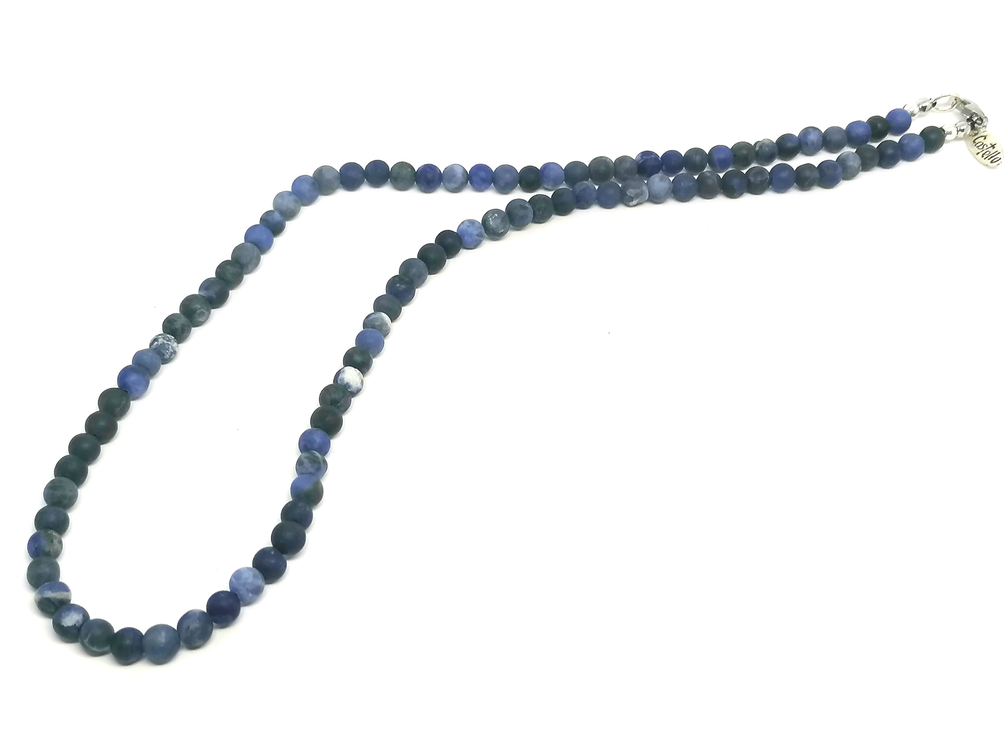 Hand Made Necklace, Sodalite stone of 4mm | Castello Jewels