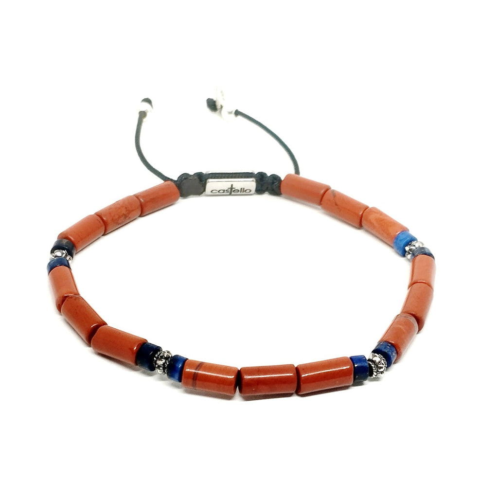 Red Jasper Earth Tone Bracelet, 4mm | Castello Jewels
