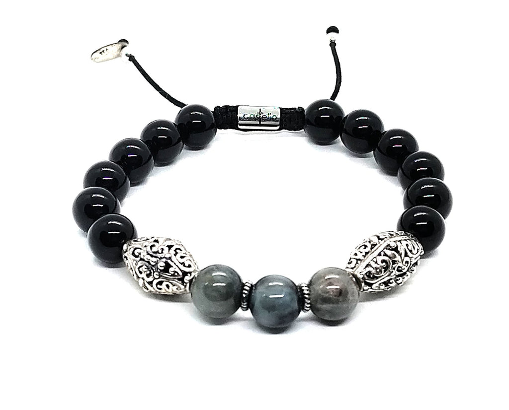 Silver Bracelet MyKing Eagle's Eye, stone of 10mm | Castello Jewels