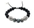 Silver Bracelet MyKing Eagle's Eye, stone of 10mm | Castello Jewels