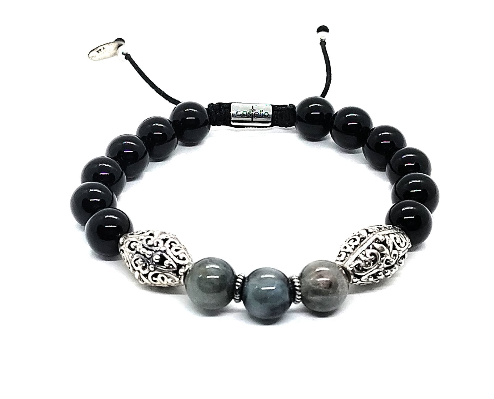 Silver Bracelet MyKing Eagle's Eye, stone of 10mm | Castello Jewels