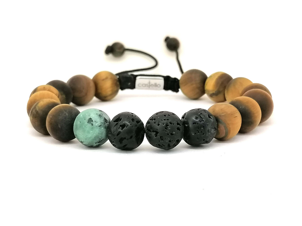 Bracelet Tiger eye, 10mm stone | Castello Jewels