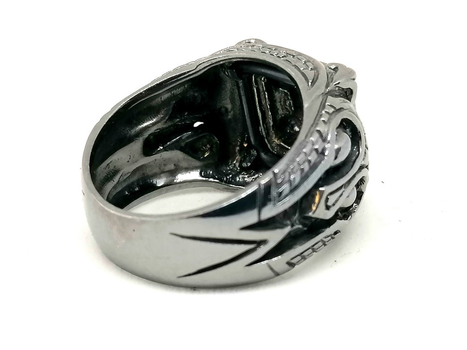 Mens Silver Ring — view 3 | Castello Jewels