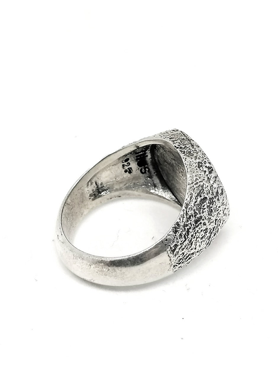 Mens Silver Ring Jesus Win — view 3 | Castello Jewels