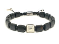 Ancient 925 Silver, Bracelet Black Hematite 7*7mm stone | Castello Jewels