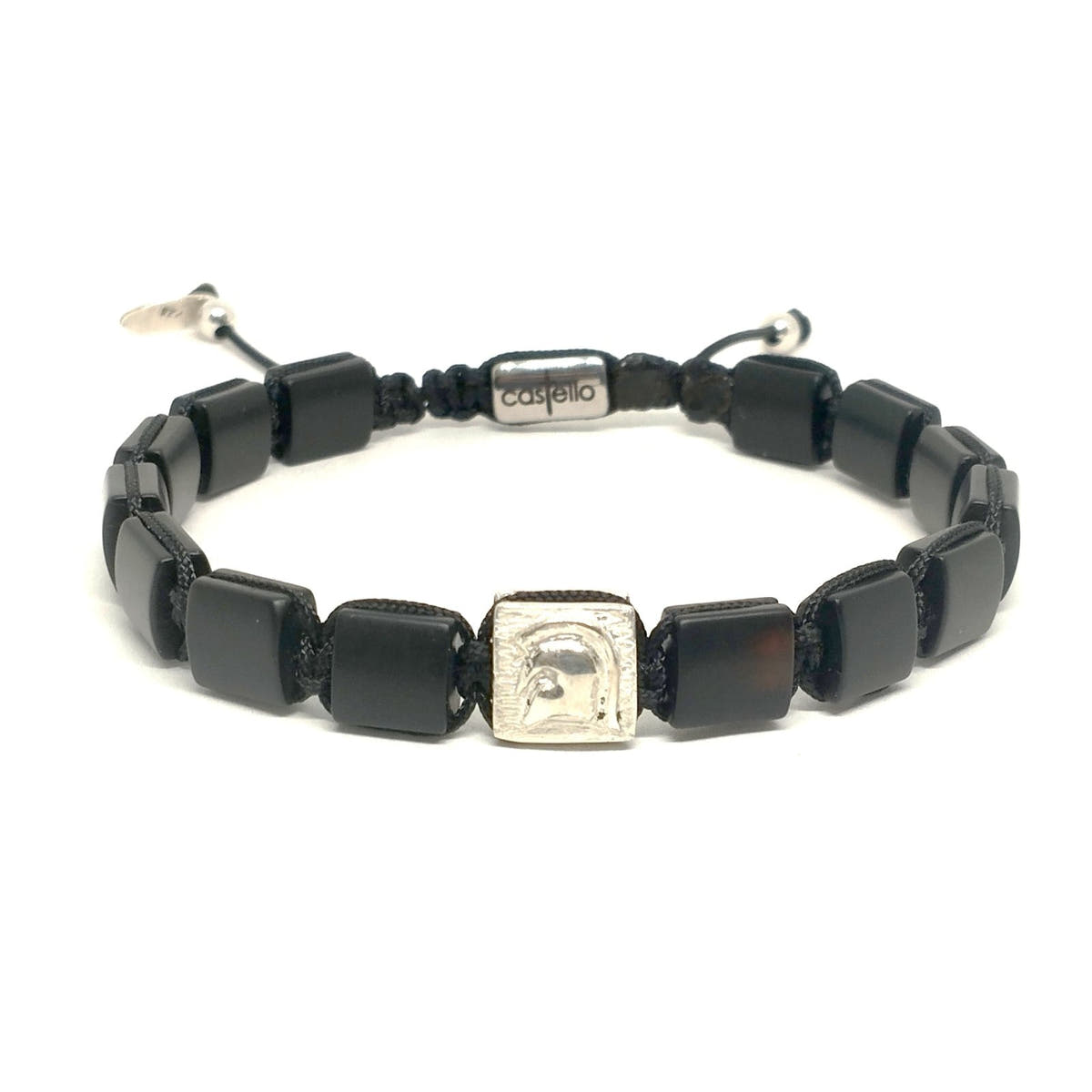 Black Hematite Beaded Bracelet, 7mm | Castello Jewels