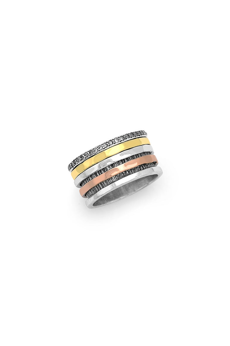 Boho Spiner Ring 925 sterling silver | Castello Jewels