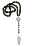 Rosary Skull Indian, Silver 925, Onyx stone | Castello Jewels