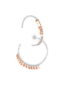 Silver cribs earrings | Castello Jewels