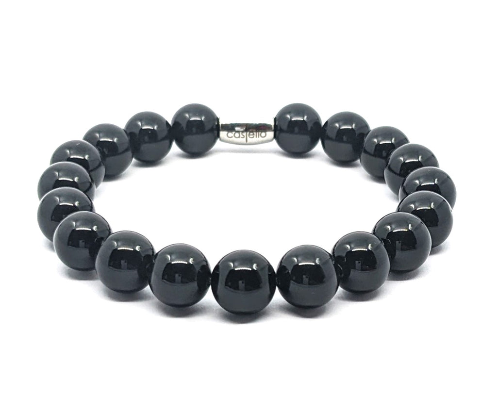 Bracelet Onyx, 10mm stone — view 4 | Castello Jewels