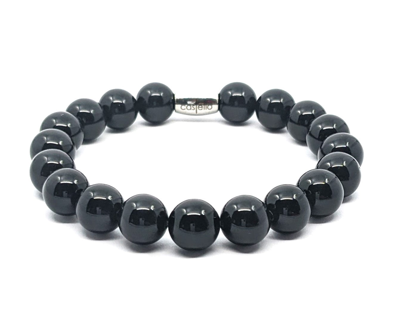 Bracelet Onyx, 10mm stone — view 4 | Castello Jewels