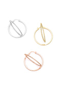 Hoop Silver earrings | Castello Jewels