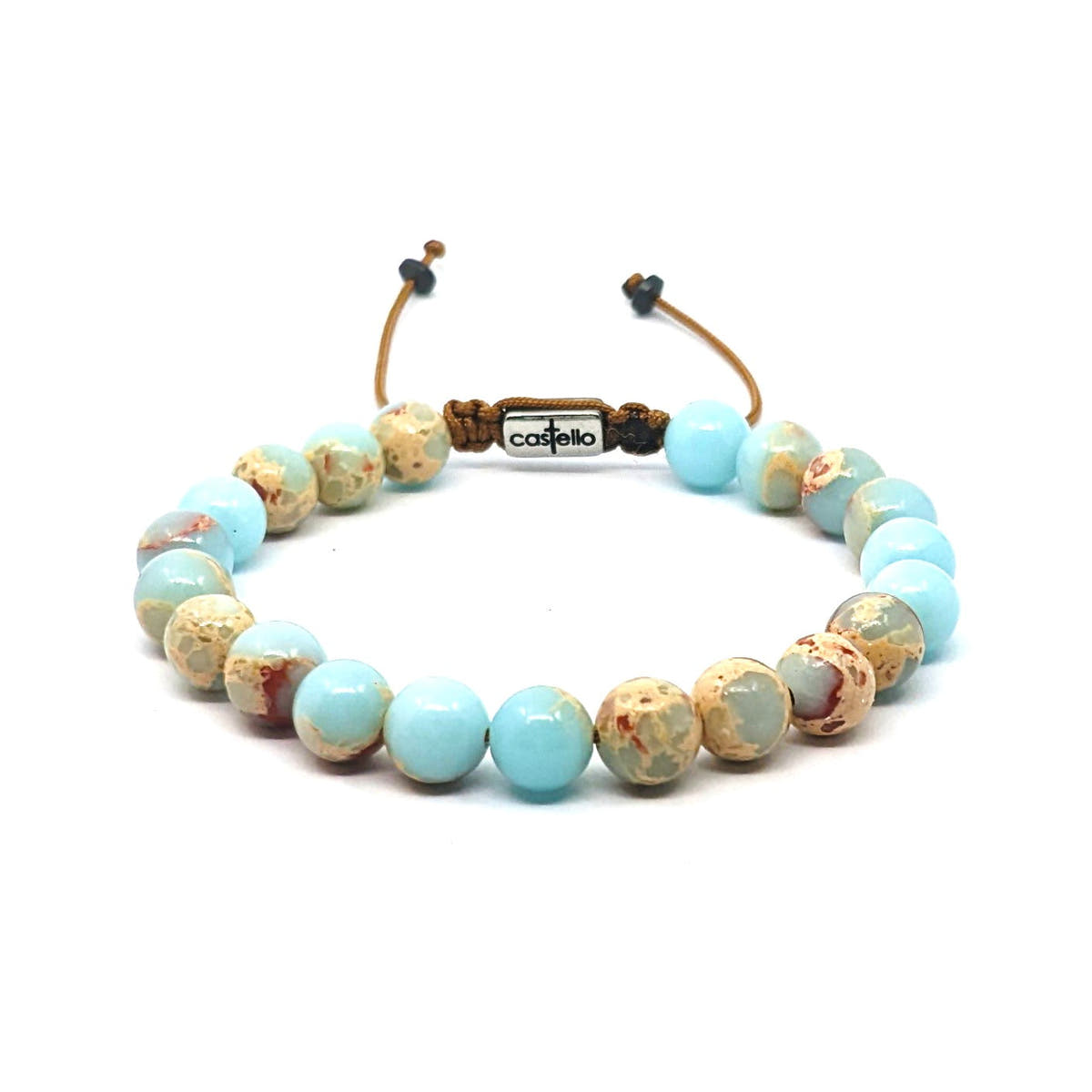 Snakeskin Jasper Everyday Bracelet, 8mm | Castello Jewels