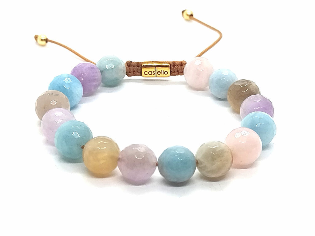 Bracelet with Beryl stone 10mm | Castello Jewels