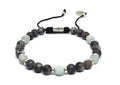 Hand Made Bracelet Silver 925 Classic, Lambradorite, Amazonite stone 6mm | Castello Jewels